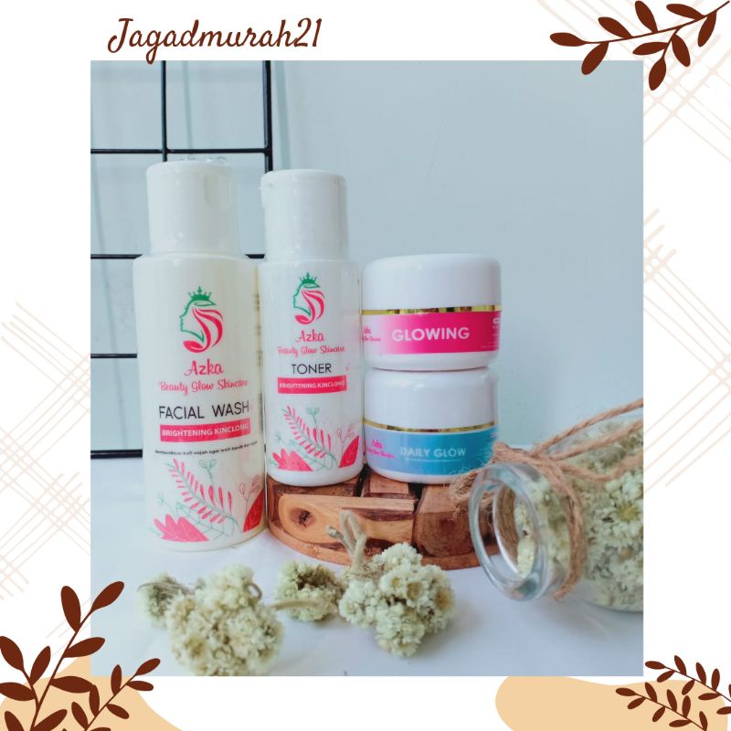 (COD)PAKET AZKA BEAUTY GLOW SKINCARE