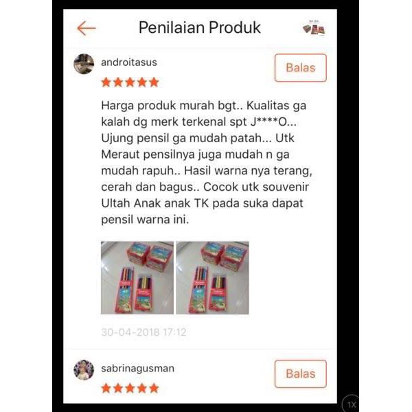 

Hot Item Pensil warna kelir nakami coloring pencil pen pensil mewarnai anak nakami .,.