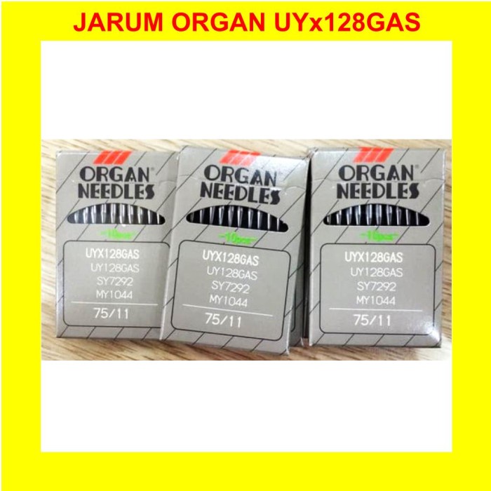 Jarum ORGAN Needle UY x 128 GAS UYx128 ORI Overdeck Overdek LEEN - UYx128 no 11