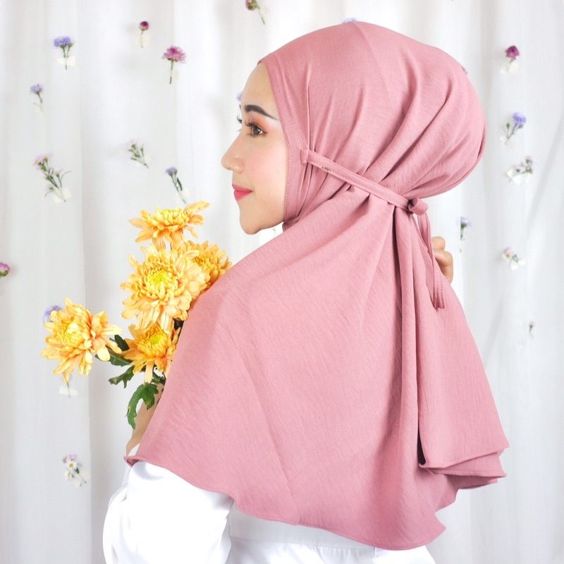 Jilbab Instan Bergo Maryam Crinkle Airflow Premium | Hijab Crinkle ( Airflow )