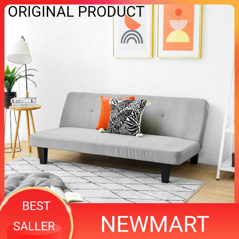 Informa Oakland Sofa Tidur Fabric - Abu-Abu