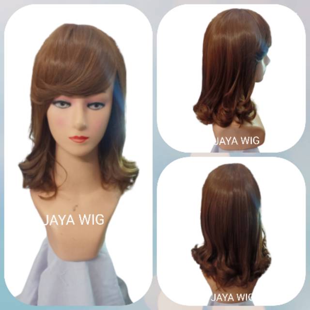 WIG RAMBUT PALSU WANITA WAVE SEBAHU /WIG IKAL /WIG CURLY /WIG KERITING PENDEK