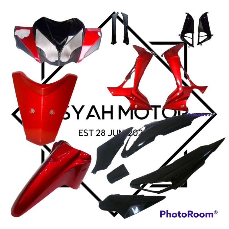 Bodi Halus Honda Supra X 125 Batman Warna Merah Hitam