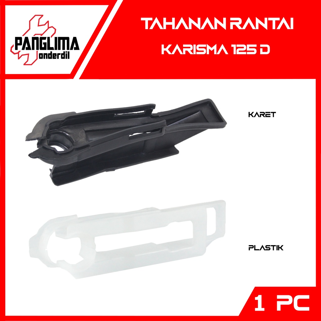 Karet Tahanan Rantai Karet-Plastik Karisma-Kharisma 125D-125 D Lama-Pertama Bantalan Swing Arm Tatakan Rantai-Rante-Seal Guard