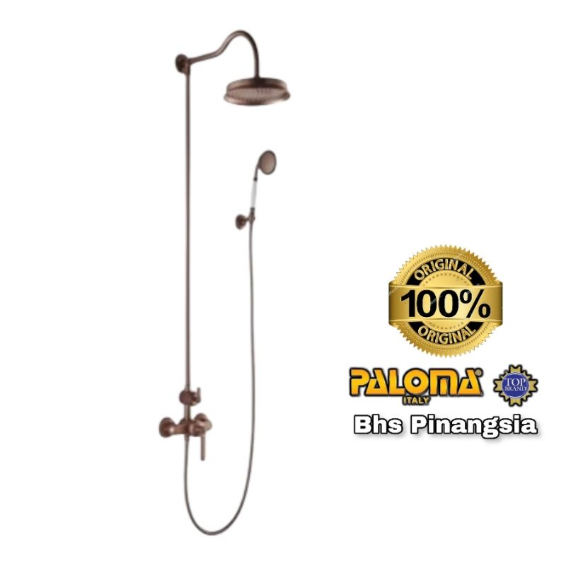 shower tiang paloma panas dingin paloma antik brass orb/ FCP 8313
