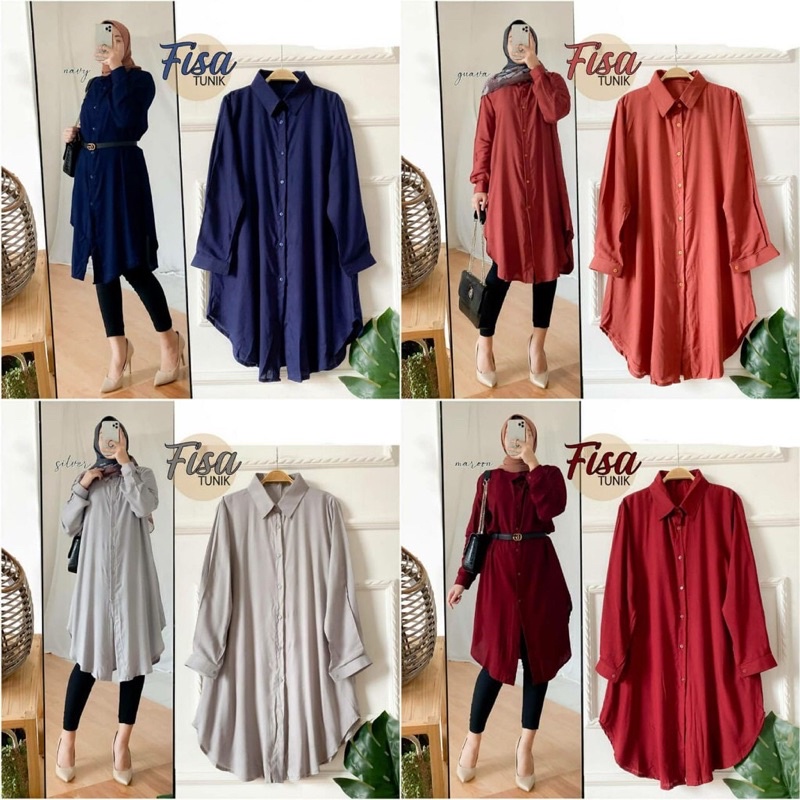 Tunik Wanita Jumbo / Atasan Wanita Jumbo / Tunik Fisa Jumbo / tunik Jumbo Wanita / Atasan Muslim Jum