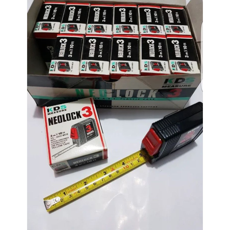 Best Seller KDS METERAN NEOLOCK 3 METER - KDS MEASURE TAPE MADE IN JAPAN