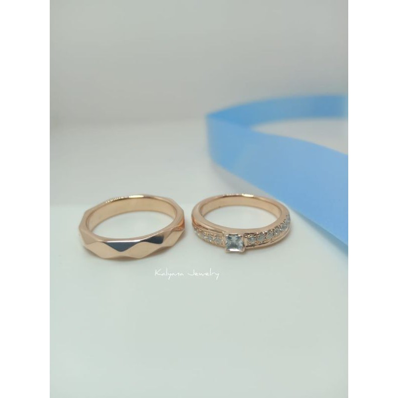 Cincin Perak Couple, Cincin Tunangan Perak 925