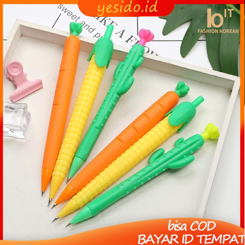 

COD✨Pensil Mekanik Motif Sayur Lucu Imut / Pensil Mekanik Termurah 0.5mm-YES