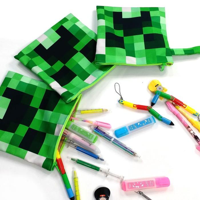 

Pensil Case Pouch Creepers Untuk Penggemar Game Minecraft Dungeons