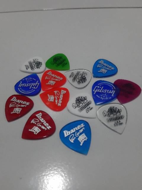 Pick gitar klaber Satuan Eceran 0.5mm 1mm 2mm 3mm 5mm