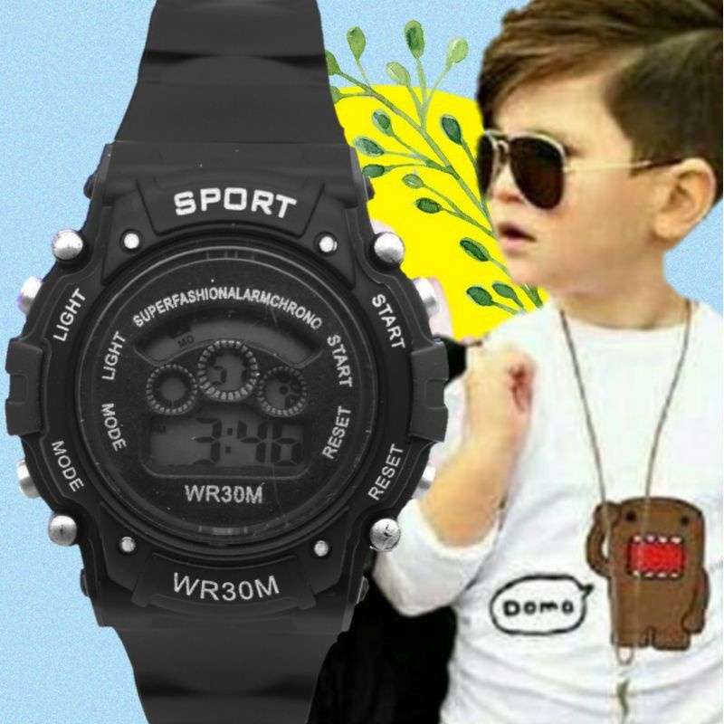 Bundara.id Fa-909 Best seller Berlampu Jam Tangan Sport Anak jam digital