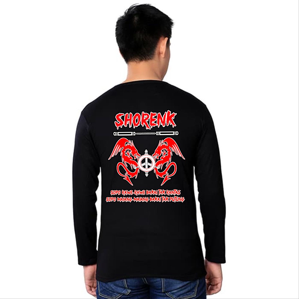 KAOS SHORENK LENGAN PANJANG PSHT DISTRO TSHIRT COWOK CEWEK / KAOS DISTRO PSHT SHORENK PROMO TERBARU 