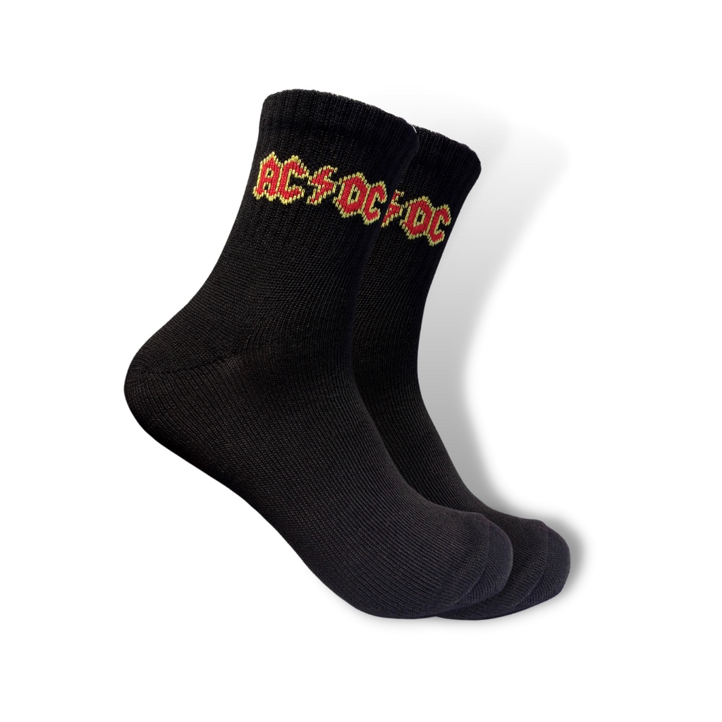 Kaos Kaki Pendek - Kaos Kaki Oldschool - Kaos Kaki Motif ACDC MK -the Muds Official