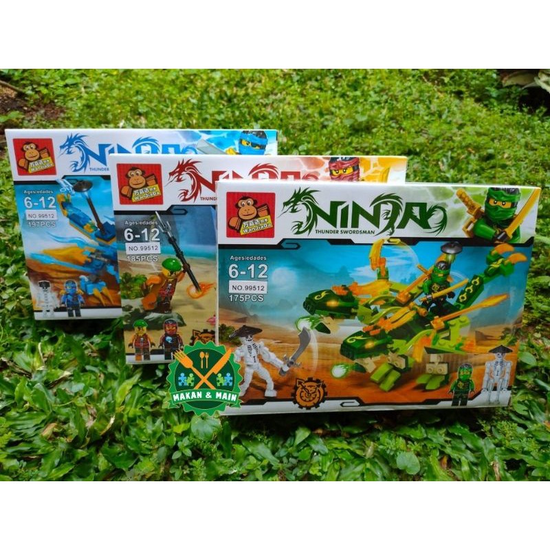 Mainan Lego Ninja - NinjaGo Bricks Untuk Anak Laki Laki Karakter Lloyd Montgomery Kai Jay Walker Sud