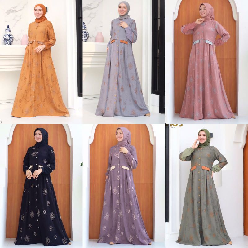 DRESS GAMIS TERBARU NINOS DESIGN BY NINOS DESIGN ORIGINAL 0265