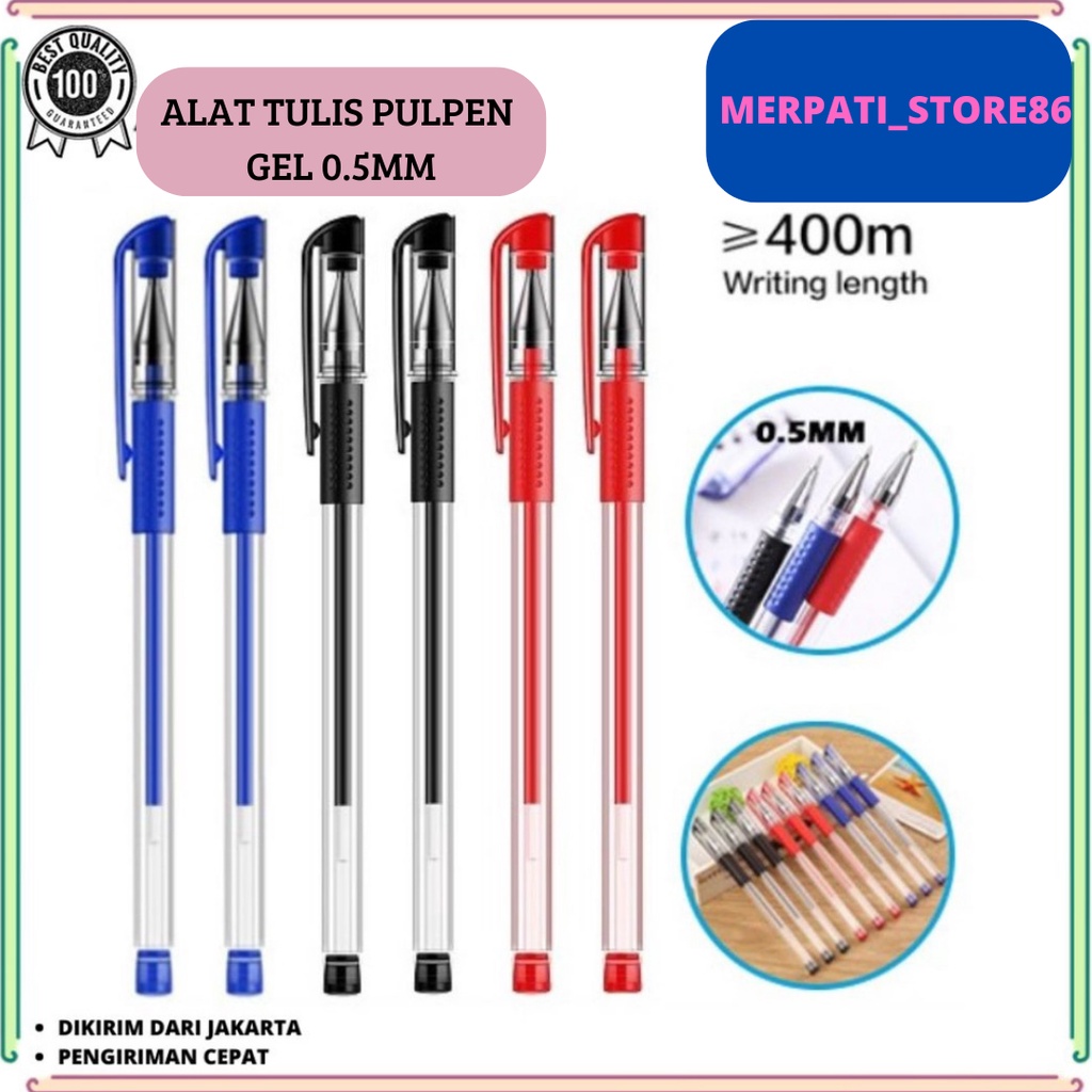 

Pulpen Gel Ink Pen 0.5mm 3 Warna Alat Tulis Perlengkapan Sekolah Pena