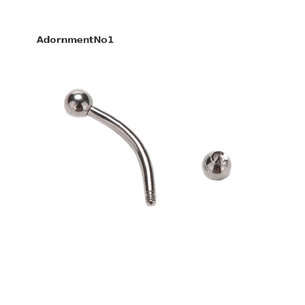 (AdornmentNo1) Anting Tindik Alis Bentuk Barbel Bahan Stainless Steel