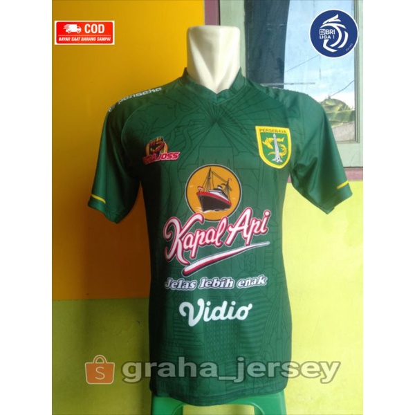 Jersey Persebaya Home 2021 - 2022 BRI Liga 1 Hijau PRINTING Terbaru Lokal
