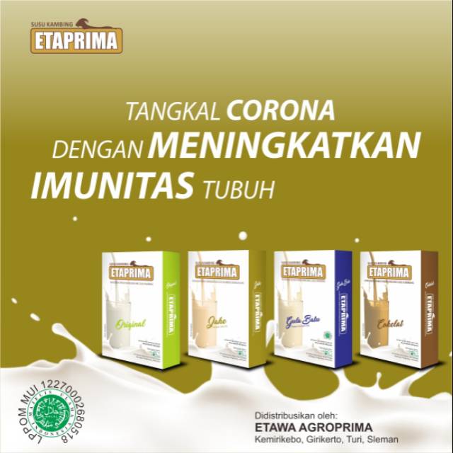 

ETAPRIMA - Susu kambing etawa murni 80%