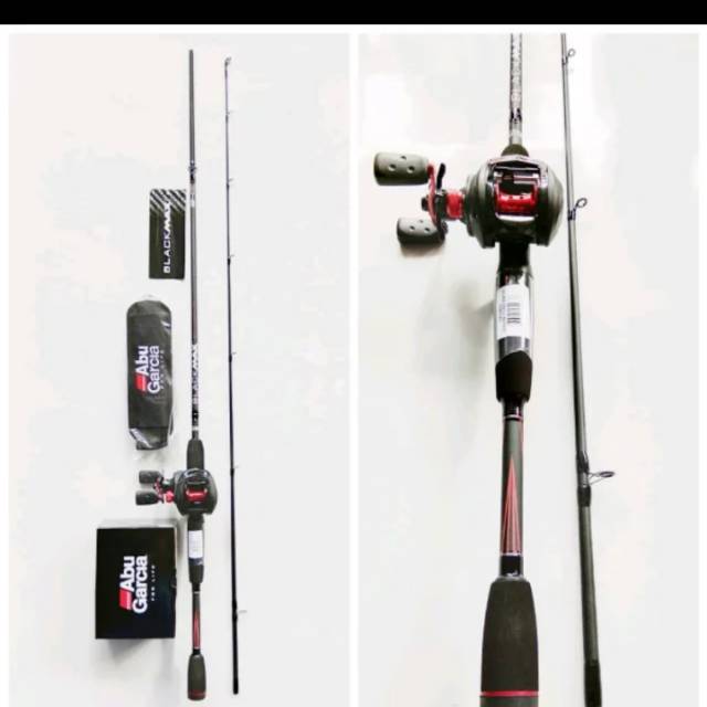 PAKET SET ABU GARCIA BLACK MAX . . BAIT CASTING (BC)