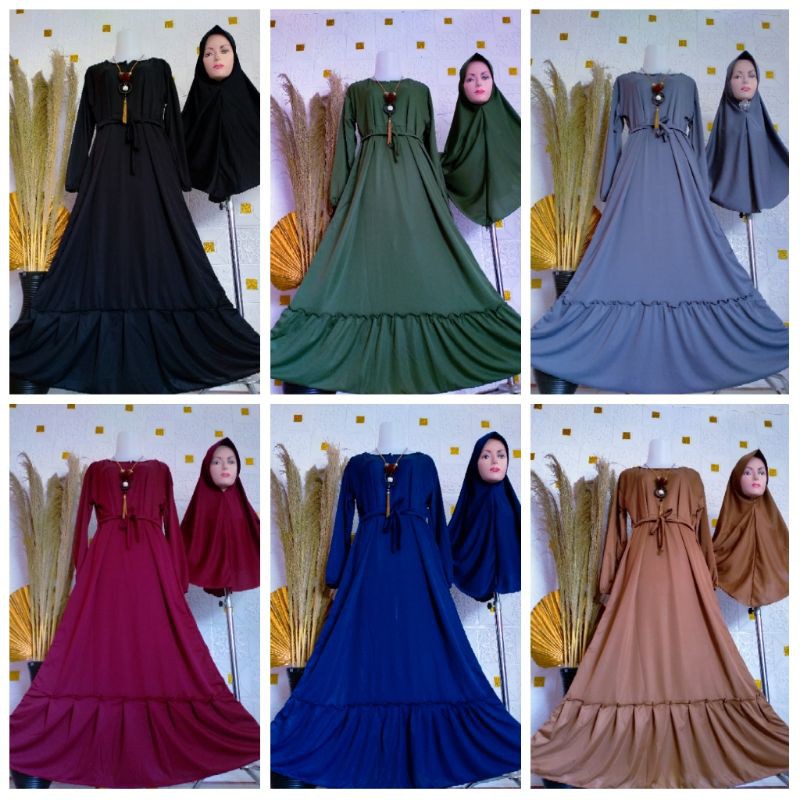 GAMIS SET HIJAB / GAMIS SET KHIMAR / GAMIS SET HIJAB TERMURAH / GAMIS SET HIJAB TERLARIS
