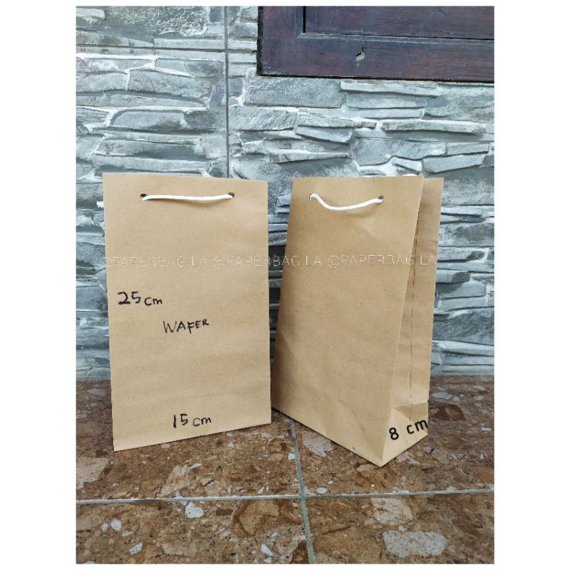 

Polos Paperbag /Tas songgong Ukuran 15 x 8 x 25