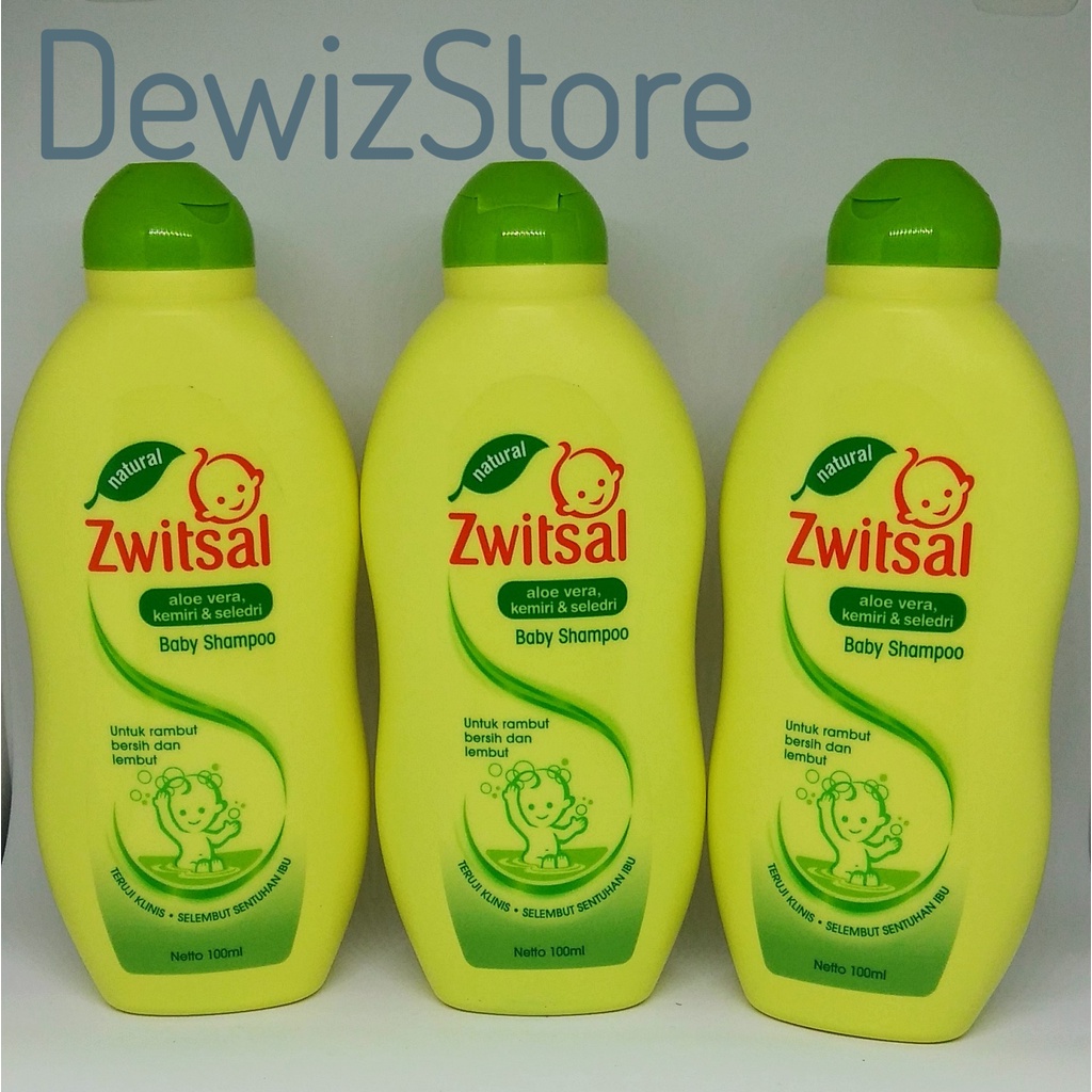 ZWITSAL NATURAL BABY SHAMPOO ALOE VERA, KEMIRI &amp; SELEDRI - 100ML