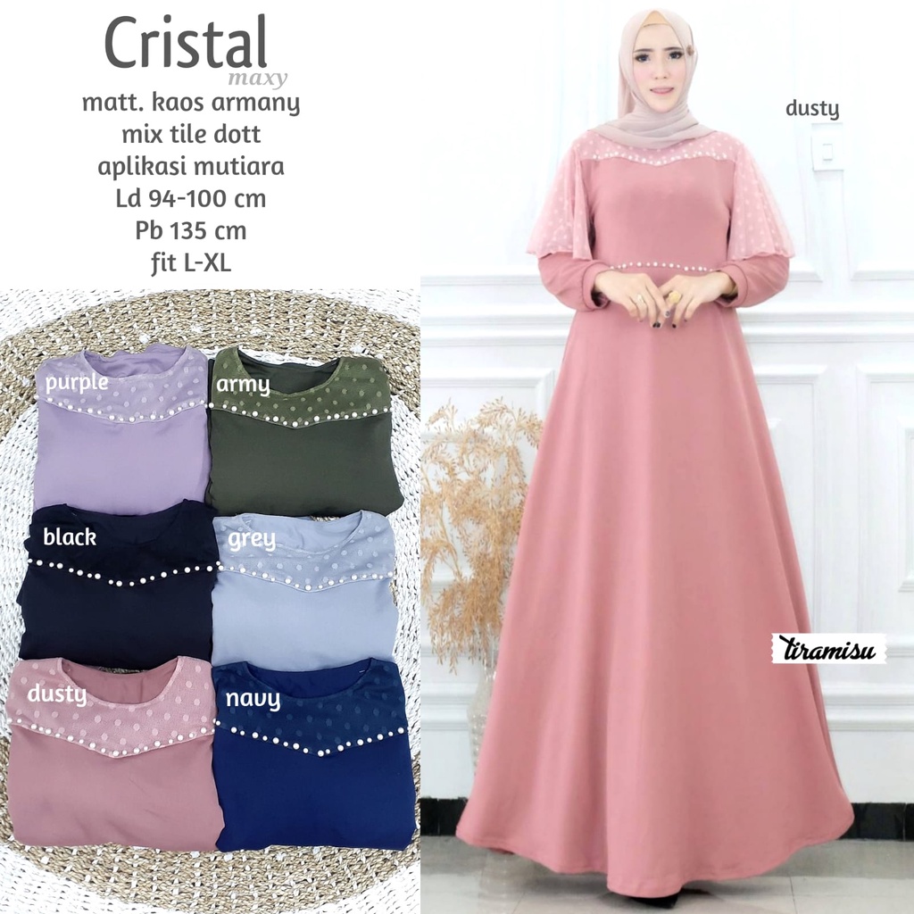 CRISTAL MAXY by TIRAMISU FASHION NEW DRESS TERMURAH