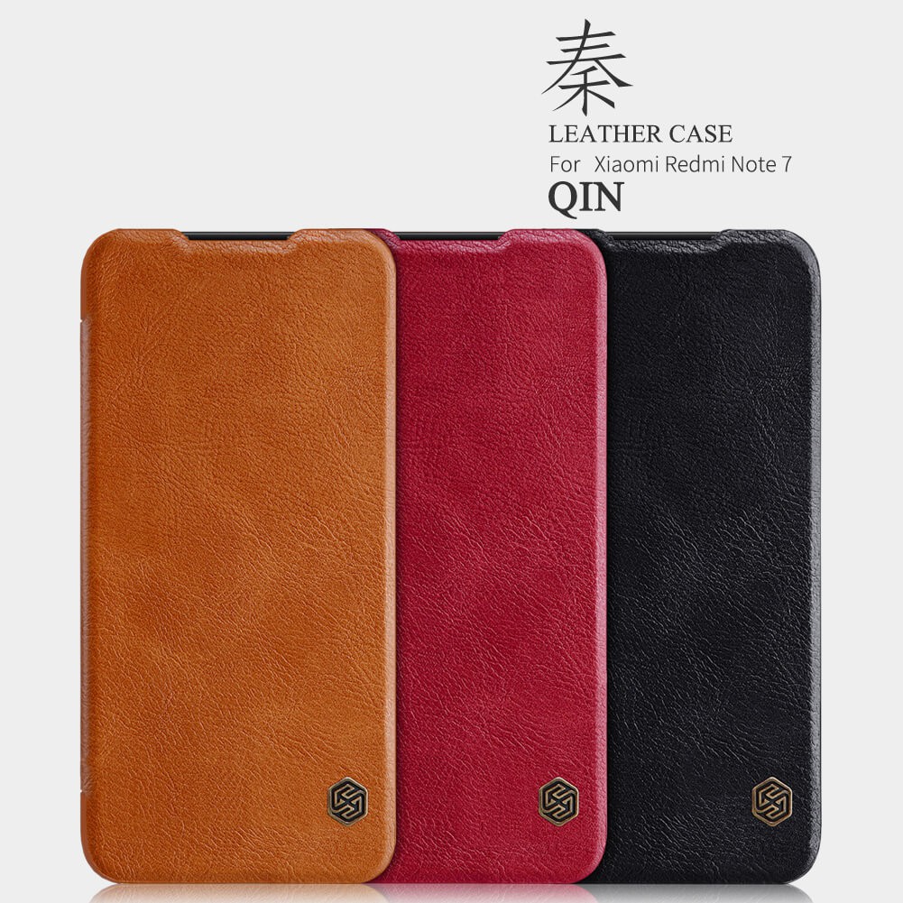 Flip Cover XIAOMI Redmi Note 7 Nillkin Qin Leather Flip Hard Case Original