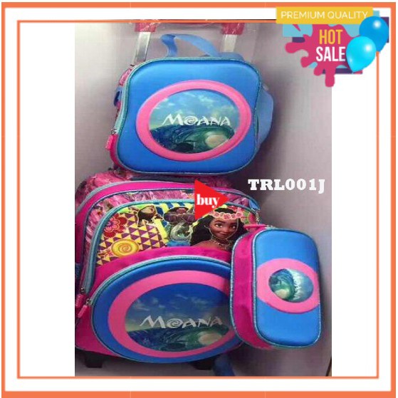 

Moana 3in1 School Bag + Lunch Bag + Pen Case