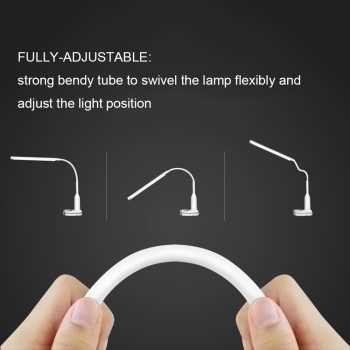 Murah Lampu Meja LED Eye Protection Desk Lamp Clip 24 LED 5W - L1515W