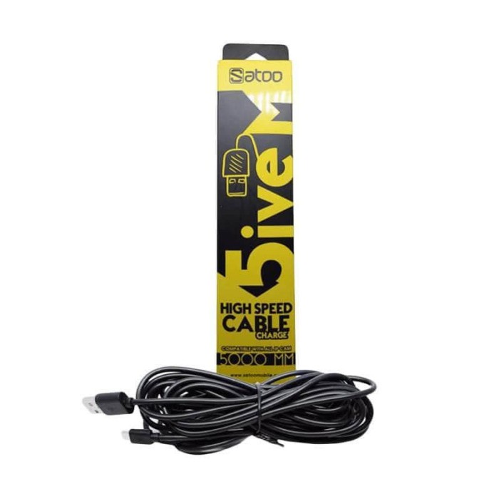 Kabel Micro Usb Satoo panjang 5 meter-kabel ip camera cctv