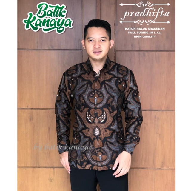 Batik Pria PRADHIFTA Katun Halus Full Furing Termurah