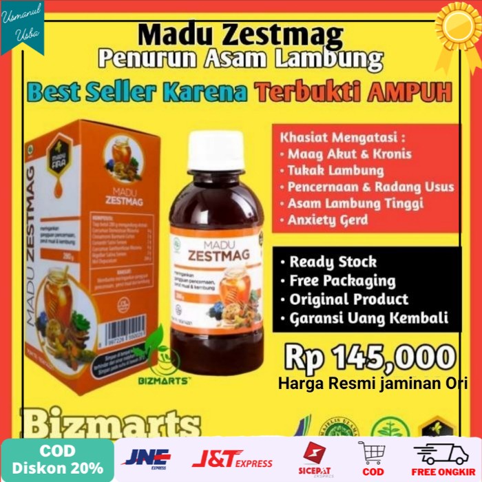 

◾COD◾ Madu Zestmag Obat Sakit Maag Penurun Asam Lambung Ampuh TERBUKTI