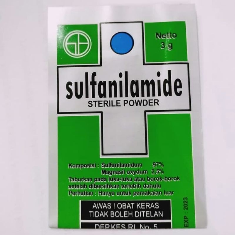 Sulfanilamide Sterile Powder Obat Koreng Obat Luka Ampuh