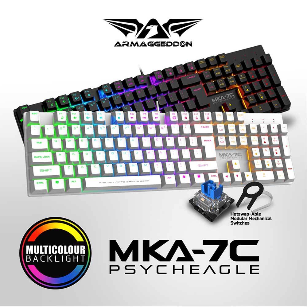 Keyboard Gaming Mechanical Armaggeddon MKA-7C PSYCHEAGLE Wired- MKA 7C