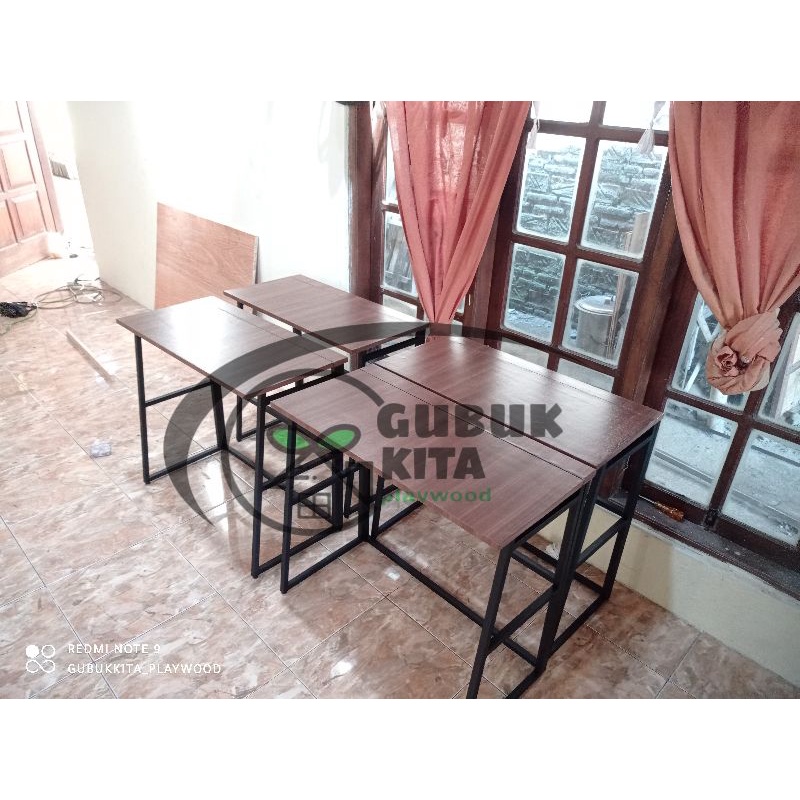 meja lipat laptop/meja lipat komputer/meja belajar portable