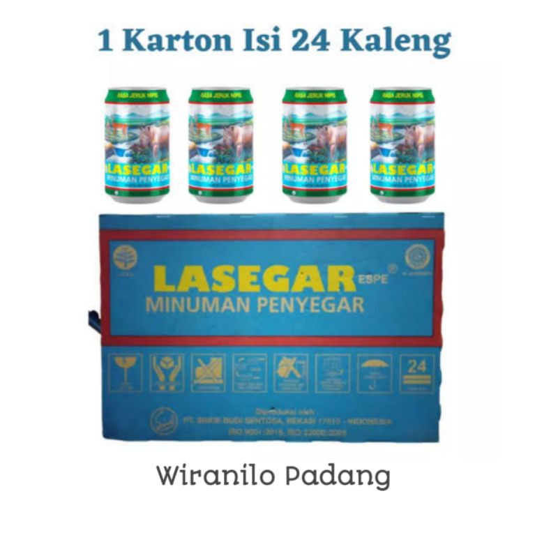 

LASEGAR minuman penyegar 1 kardus (24 kaleng @ 320ml) - Wiranilo Padang