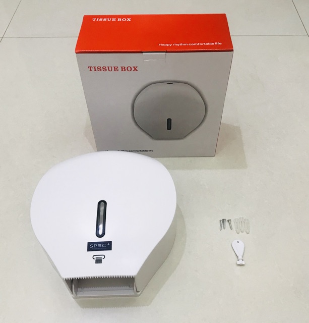 Tempat Tissue Toilet Bulat Dinding Jumbo Roll / Dispenser Tisu Box