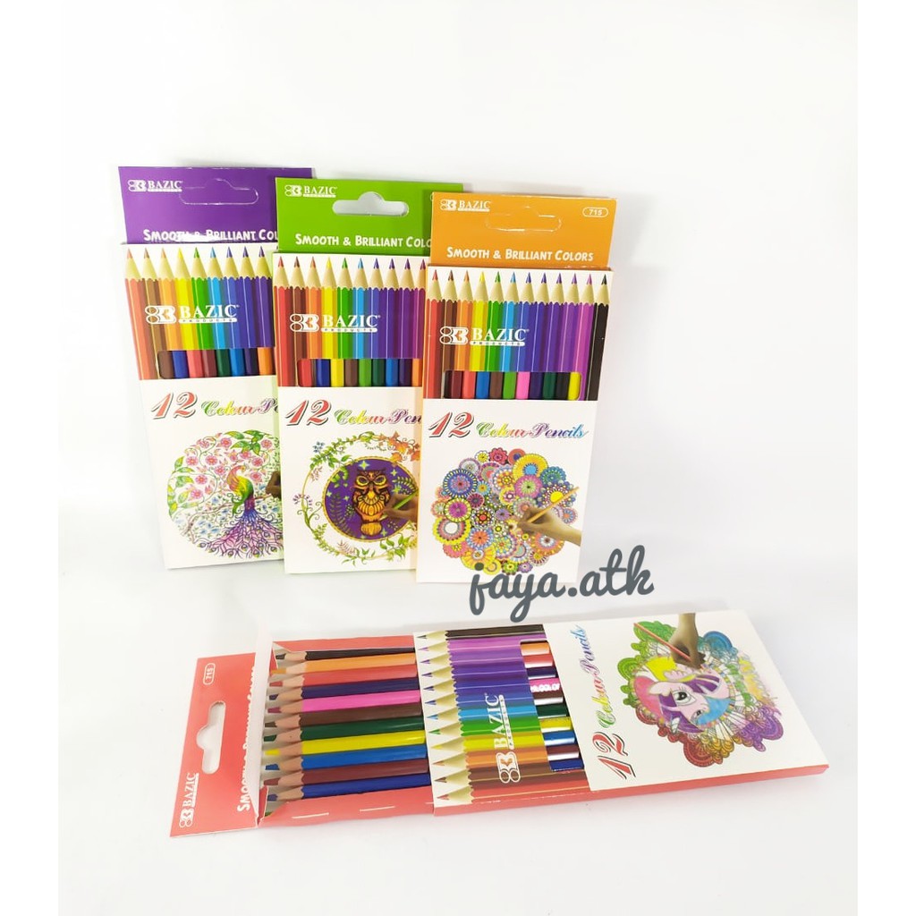 PENSIL WARNA 12 WARNA PANJANG COLOR PENCIL ANAK SOUVENIR HADIAH ULTAH ANAK