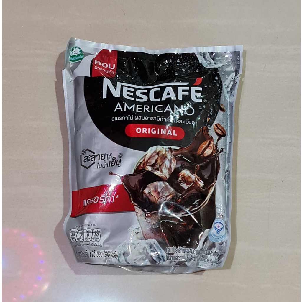 Kopi Nescafe Americano Original Thailand 25 x 9.6 Gram