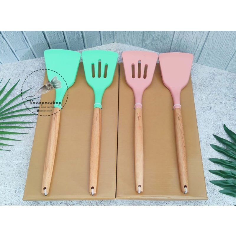 Spatula Duo Cooking Set / Spatula Masak / Sutil Premium / Spatula Premium / Spatula Lisse