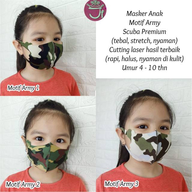 Masker anak usia ±4-10th