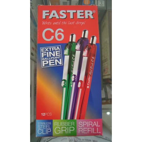 

HOT PROMO Pulpen Faster C6 Hitam