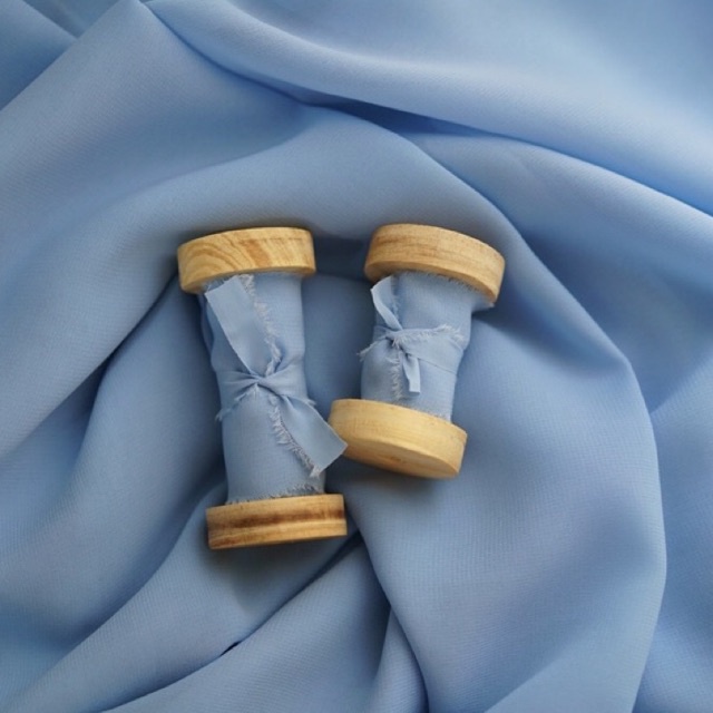 

Silk Ribbon Skyward *TANPA ROLL KAYU* | Wedding Styling Calligraphy Ribbon | Pita | Skyward by Petite Lapine