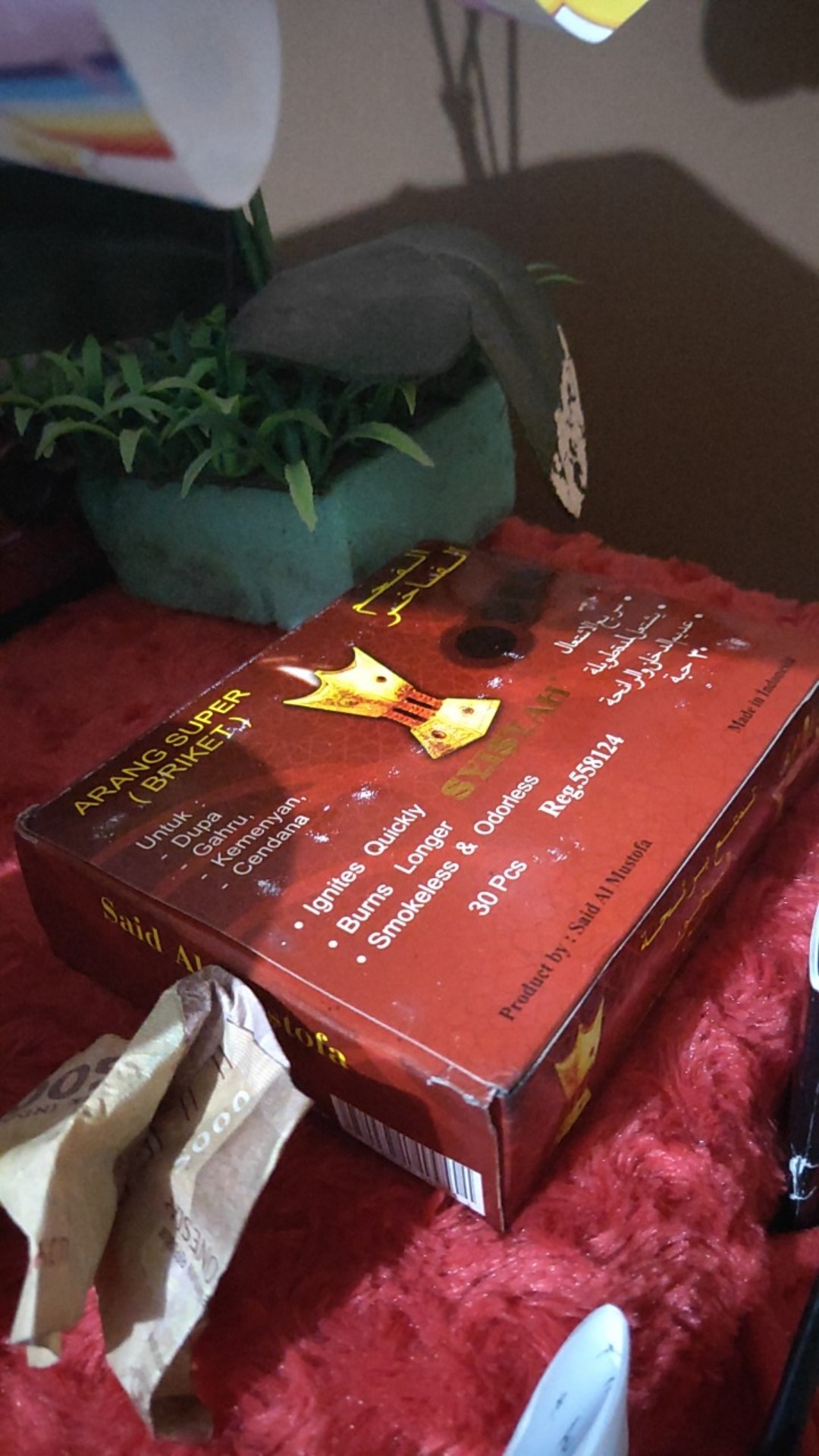 Bisa Cod Areng Arang Super (briket) Bakar Dupa Arab Menyan Kemenyan Gahru Gaharu