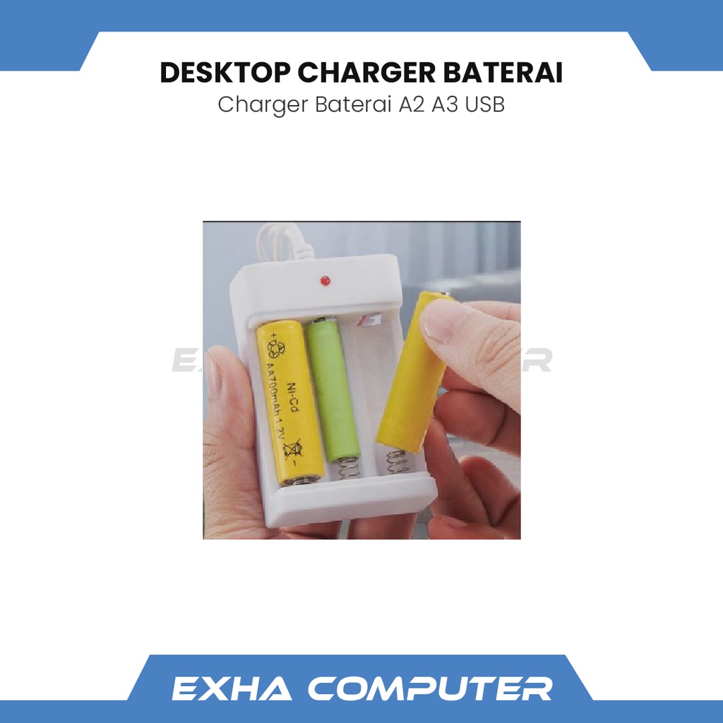 DESKTOP CHARGER BATERAI AA AAA