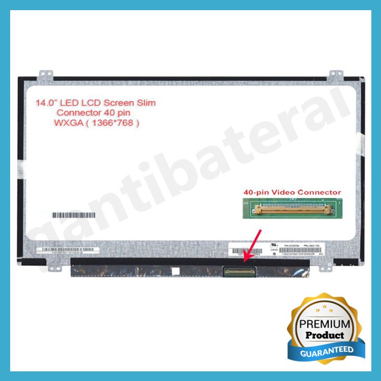 LCD LED Toshiba Satellite L40-A L40-B L40T L40DT L45D L45DT-B 14 inch