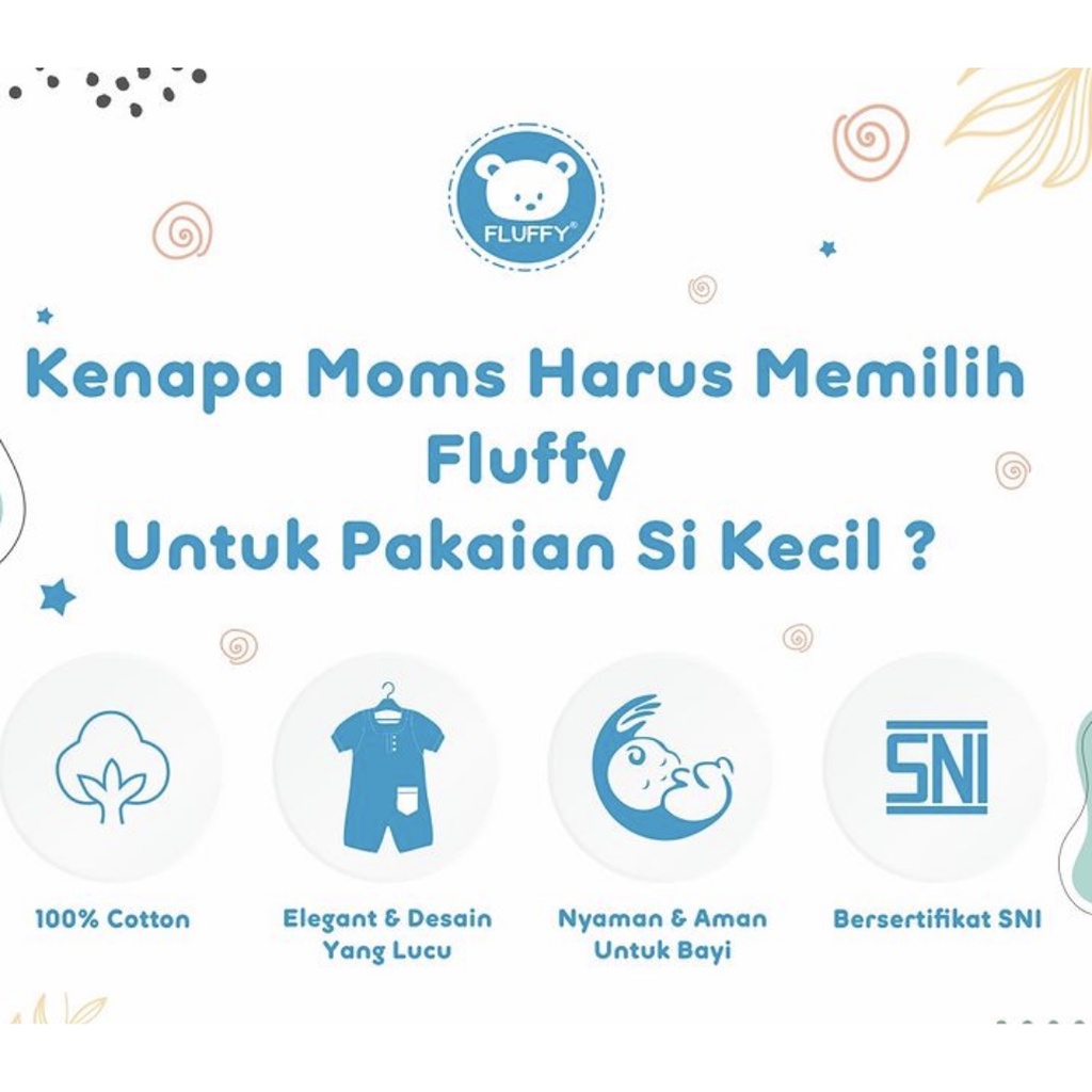 FLUFFY Mix Celana Panjang Tutup Kaki - Baju Bayi Baru Lahir / Newborn